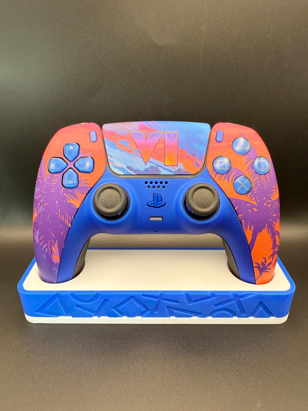 Individueller PS5 DualSense Controller – Miami/Neon Sunset Design